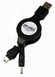 Retractable Palm Zire Charge and Sync Cable, BULK