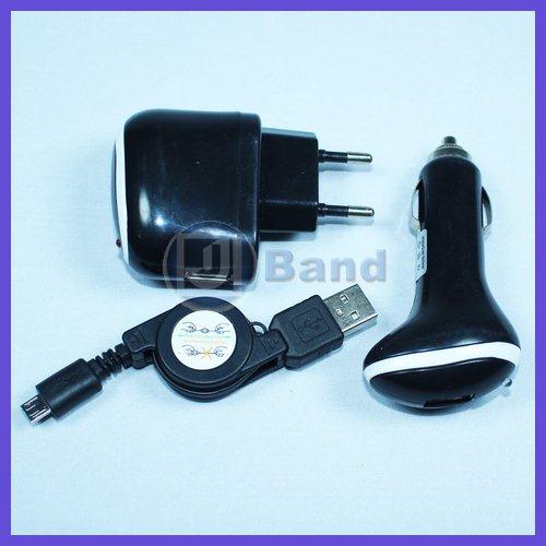 Retractable BlackBerry Charge and Synch Cable, BULK