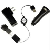 Retractable LG 2 USB Cell Phone Charging Kit