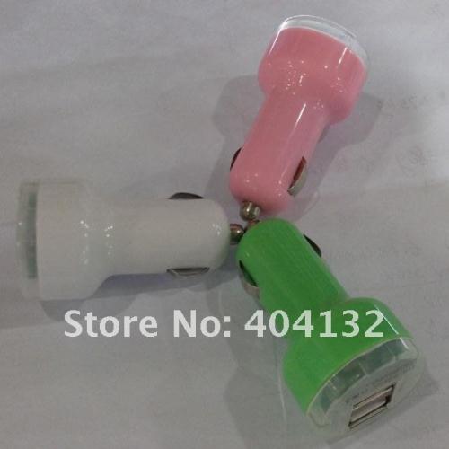 Dual USB to Car Power Adapter,iPhone compatible, BULK