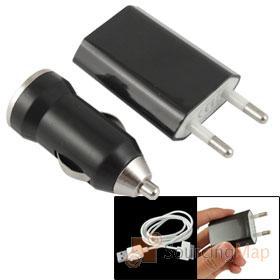 USB to Wall and Car Power Adapter, BULK