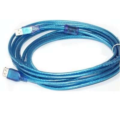 Retractable USB A Male to A Female Extension Cable, 2.5', BULK