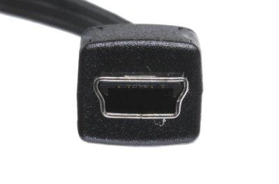 Retractable Cable, USB-A Male to Mini B 5pin Male, 2.5', BULK