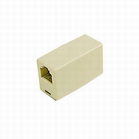 RJ11 4-pin Modular Crossed Inline Coupler