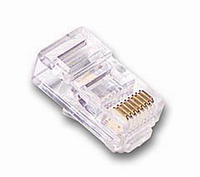 RJ11 4x4 Modular Plug for Flat Stranded Cable