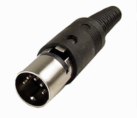 Male MiniDin 6 Connector