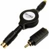 ZipLINQ ZIP-AUDIO-SVK-2pk Retractable S-Video Cable with RCA Adapter Kit - BUNDLE of 2