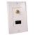 Eggshell White HDMI & Coaxial F Connector Wall Plate