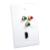 Eggshell White HDMI & Component Video Wall Plate