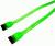 18in Green UV Reactive Serial ATA Cable