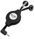 Retractable 2.5mm Black Earbuds